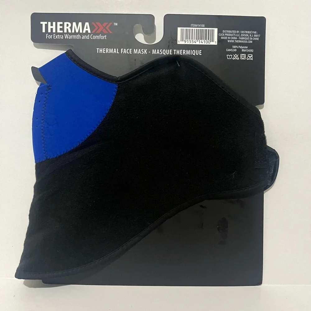 THERMA XXX Fleece Lined Thermal Black and Blue Face Mask Lot of 3